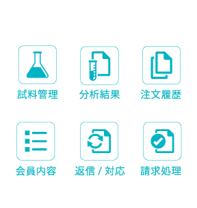 分析レポート、注文履歴はクラウドで一元管理!